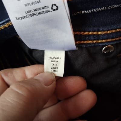 INC Denim Skinny Leg Regular Fit Women Size 6P Stretch Low Rise Dark Wash Jeans - Thumbnail 14