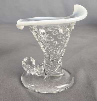 Fenton French Opalescent Hobnail Pattern 2 Small Vases - Thumbnail 5