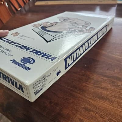 1985 Nittany Lion Trivia Penn State Board Game Open Never Used - Thumbnail 2