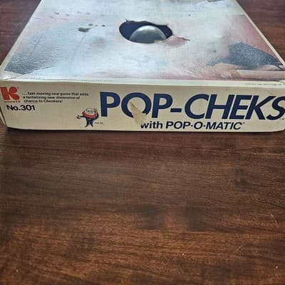Vintage Board Game POP CHEKS Game POP O MATIC Game Collectible Checker Game 1973 - Thumbnail 2