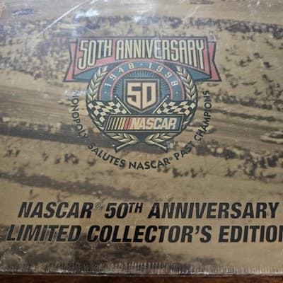 NASCAR 50th Anniversary Limited Collector's Edition Monopoly Game 1948 -1998 NIB - Thumbnail 2