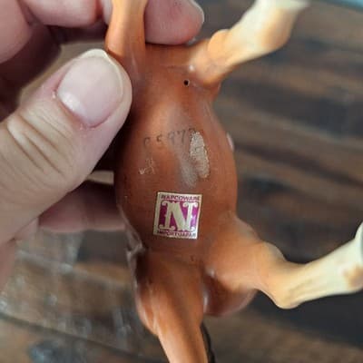 Napcoware Bay Horse Figurine Vintage Porcellain 4.5" x 6.5" - Thumbnail 8