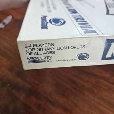 1985 Nittany Lion Trivia Penn State Board Game Open Never Used - Thumbnail 3