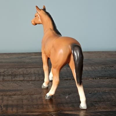 Napcoware Bay Horse Figurine Vintage Porcellain 4.5" x 6.5" - Thumbnail 5