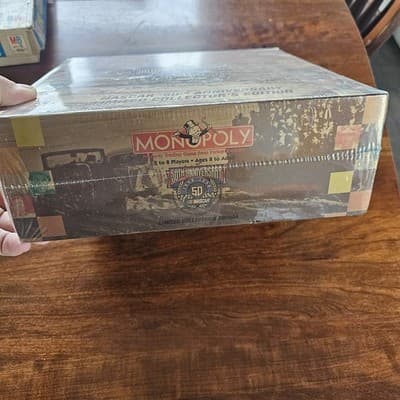 NASCAR 50th Anniversary Limited Collector's Edition Monopoly Game 1948 -1998 NIB - Thumbnail 3