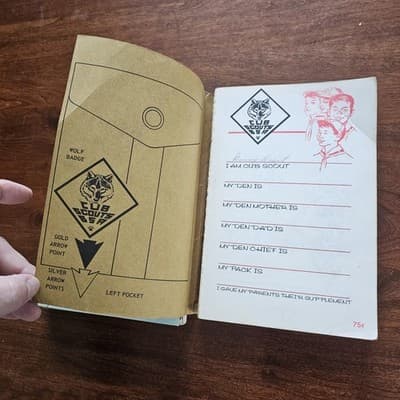 Boy Scouts of America Handbooks. Cub Scout Wolf 1970- Boy Scouts Webelos 1967 - Thumbnail 3