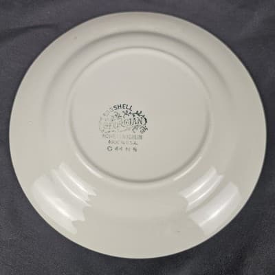 Homer Laughlin Eggshell Georgian Gravy Boat with Plate Vintage USA - Thumbnail 3