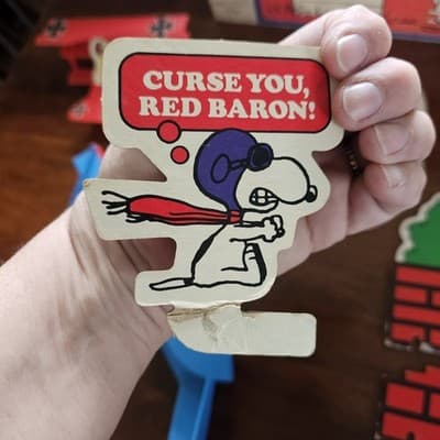 1970 Milton Bradley Snoopy and the Red Baron Skill and Action Game - Thumbnail 12