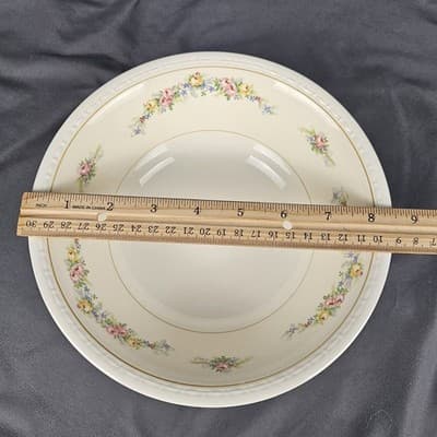 Homer Laughlin Eggshell Georgian Serving Bowl Vintage USA A44N5 8.5" - Thumbnail 7