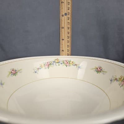 Homer Laughlin Eggshell Georgian Serving Bowl Vintage USA A44N5 8.5" - Thumbnail 6