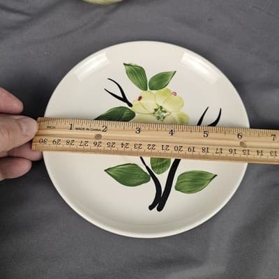 Joni Dixie Dogwood Blossom Tea Cup and Saucer Vintage MCM USA - Thumbnail 7