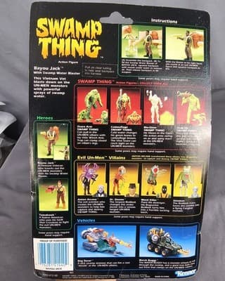 NEW KENNER 1990 • SWAMP THING Bayou Jack w/ Swamp Water Blaster ACTION FIGURE - Thumbnail 3