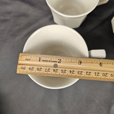 Johnson Brothers Heritage White Tea Coffee Cup Set of 4 Octagon Vintage England - Thumbnail 9