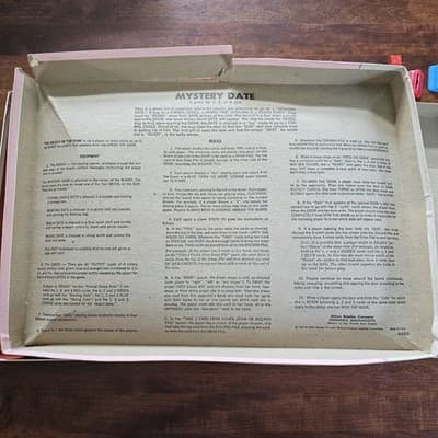 1965 MYSTERY DATE Vintage Original Version Board Game MILTON BRADLEY USA - Thumbnail 18