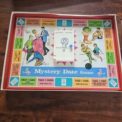 1965 MYSTERY DATE Vintage Original Version Board Game MILTON BRADLEY USA - Thumbnail 5