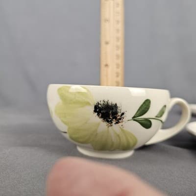 Joni Dixie Dogwood Blossom Tea Cup and Saucer Vintage MCM USA - Thumbnail 9