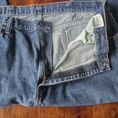 Wrangler Mens 38x32 Regular Straight Leg Jeans Blue Denim Cowboy 100% Cotton - Thumbnail 11