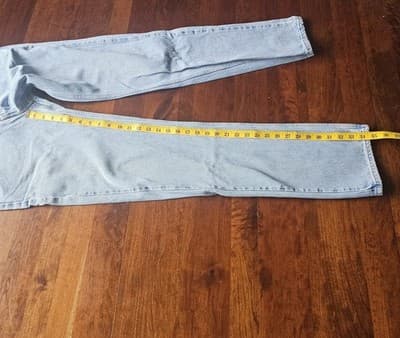 Levi's 505 Men's Cotton Jeans - Light Stonewash W32 L34 Blue - Thumbnail 6