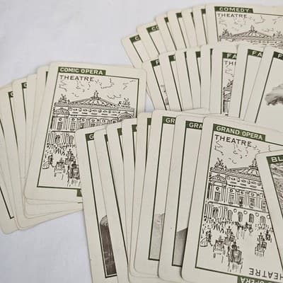 1904 - Stage: The Most Unique of All Games 66 Cards Pictures of Actors Actresses - Thumbnail 2