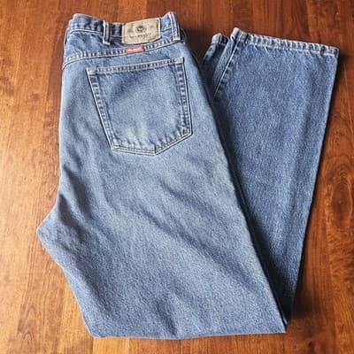 Wrangler Mens 38x32 Regular Straight Leg Jeans Blue Denim Cowboy 100% Cotton - Thumbnail 14
