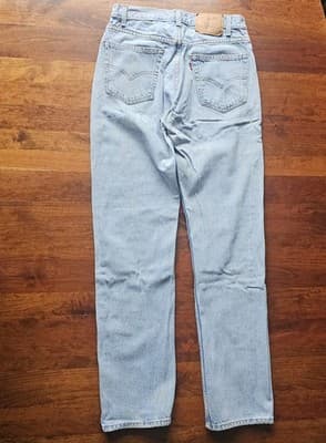 Levi's 505 Men's Cotton Jeans - Light Stonewash W32 L34 Blue - Thumbnail 3