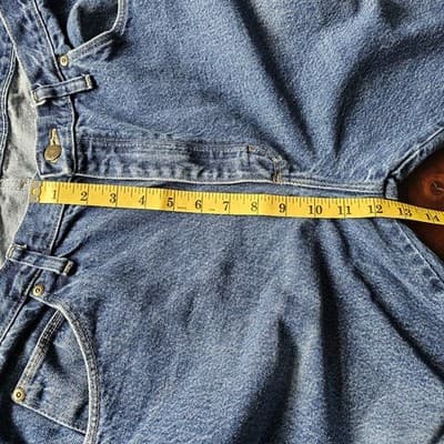 Wrangler Mens 38x32 Regular Straight Leg Jeans Blue Denim Cowboy 100% Cotton - Thumbnail 7