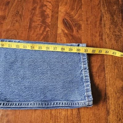 Wrangler Mens 38x32 Regular Straight Leg Jeans Blue Denim Cowboy 100% Cotton - Thumbnail 5