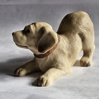 Vintage Homco Assorted Dog Puppy Figurines 8828 Lab Labador Golden Retriever - Thumbnail 4