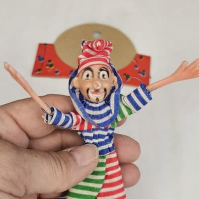 1940s Blown Plastic Marx and Moritz Doll The Funny Dressed Doll - Thumbnail 4