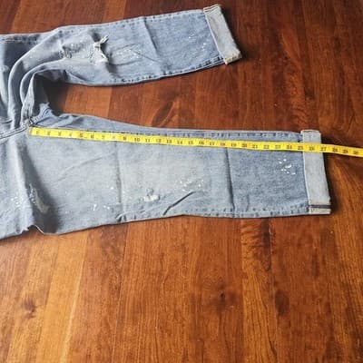 Cabi Jeans Womens 8 Blue Skinny Distressed Stretch Denim Medium Wash Style 5884 - Thumbnail 4