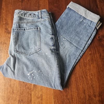 Cabi Jeans Womens 8 Blue Skinny Distressed Stretch Denim Medium Wash Style 5884 - Thumbnail 16