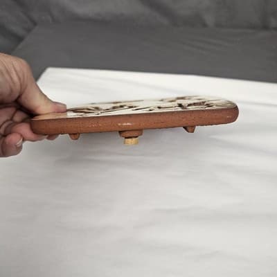 Vtg 50s Trivet Friley Fistick Early American Weather-vane Whale Rooster Native - Thumbnail 8