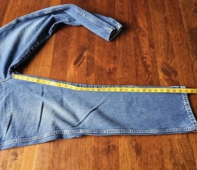 Wrangler Mens 38x32 Regular Straight Leg Jeans Blue Denim Cowboy 100% Cotton - Thumbnail 4