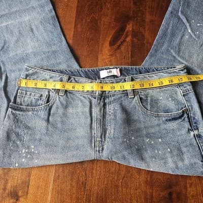 Cabi Jeans Womens 8 Blue Skinny Distressed Stretch Denim Medium Wash Style 5884 - Thumbnail 11