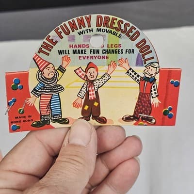 1940s Blown Plastic Marx and Moritz Doll The Funny Dressed Doll - Thumbnail 8