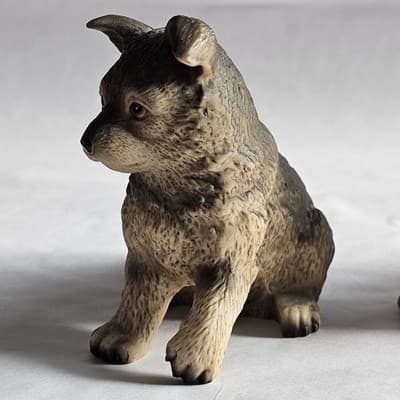 Vintage Homco Assorted Dog Puppy Figurines 8828 Set of 2 Shepherd Dachshund - Thumbnail 7