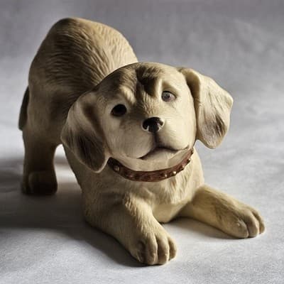 Vintage Homco Assorted Dog Puppy Figurines 8828 Lab Labador Golden Retriever - Thumbnail 3