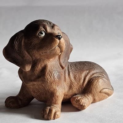 Vintage Homco Assorted Dog Puppy Figurines 8828 Set of 2 Shepherd Dachshund - Thumbnail 6