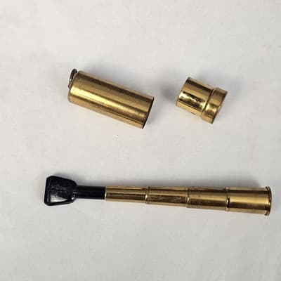 Vintage Scope Telescoping Cigarette Holder With Brass Case Mid Century - Thumbnail 2