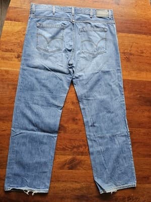 Levis Silvertab W40 L34 Med Wash Blue Jeans Loose Fit Baggy Skater - Thumbnail 3