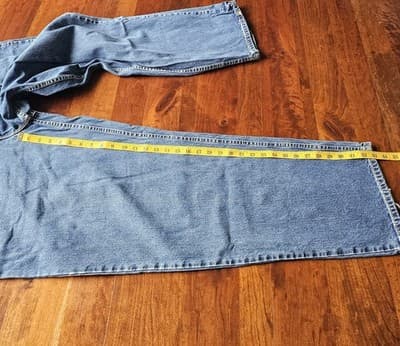 Levis Silvertab W40 L34 Med Wash Blue Jeans Loose Fit Baggy Skater - Thumbnail 6