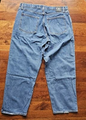Levis Silvertab W40 L34 Med Wash Blue Jeans Loose Fit Baggy Skater - Thumbnail 3
