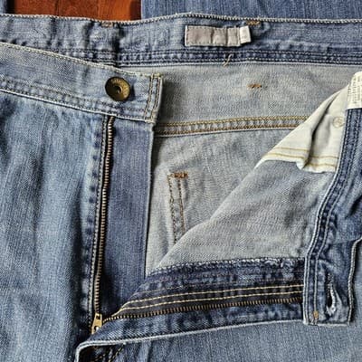 Levis Silvertab W40 L34 Med Wash Blue Jeans Loose Fit Baggy Skater - Thumbnail 12