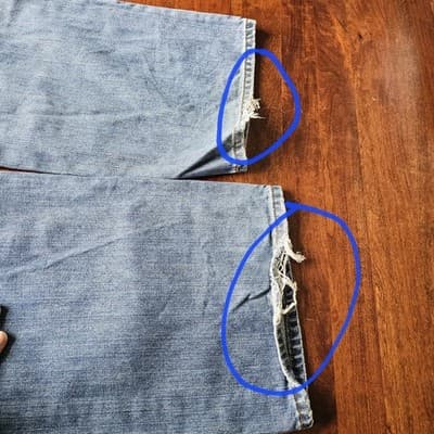 Levis Silvertab W40 L34 Med Wash Blue Jeans Loose Fit Baggy Skater - Thumbnail 6