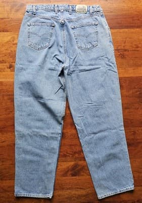 Levis Silvertab W40 L34 Light Wash Blue Jeans Loose Fit Baggy Skater - Thumbnail 4