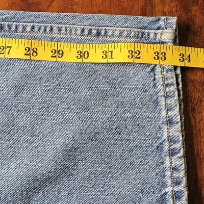 Levis Silvertab W40 L34 Light Wash Blue Jeans Loose Fit Baggy Skater - Thumbnail 8