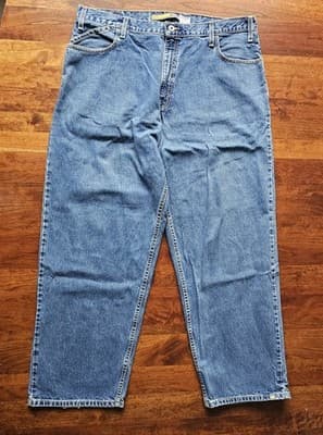 Levis Silvertab W40 L34 Med Wash Blue Jeans Loose Fit Baggy Skater - Thumbnail 2