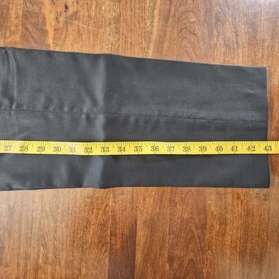 Armani Exchange Men's Long Slacks Black Pants 34W Wool Inseam 32 - Thumbnail 16