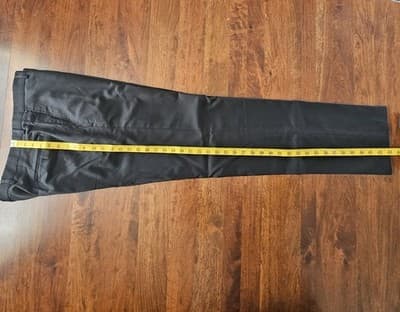 Armani Exchange Men's Long Slacks Black Pants 34W Wool Inseam 32 - Thumbnail 17
