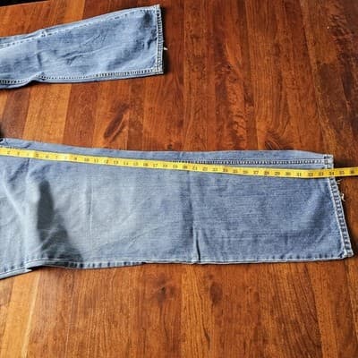Levis Silvertab W40 L34 Med Wash Blue Jeans Loose Fit Baggy Skater - Thumbnail 7